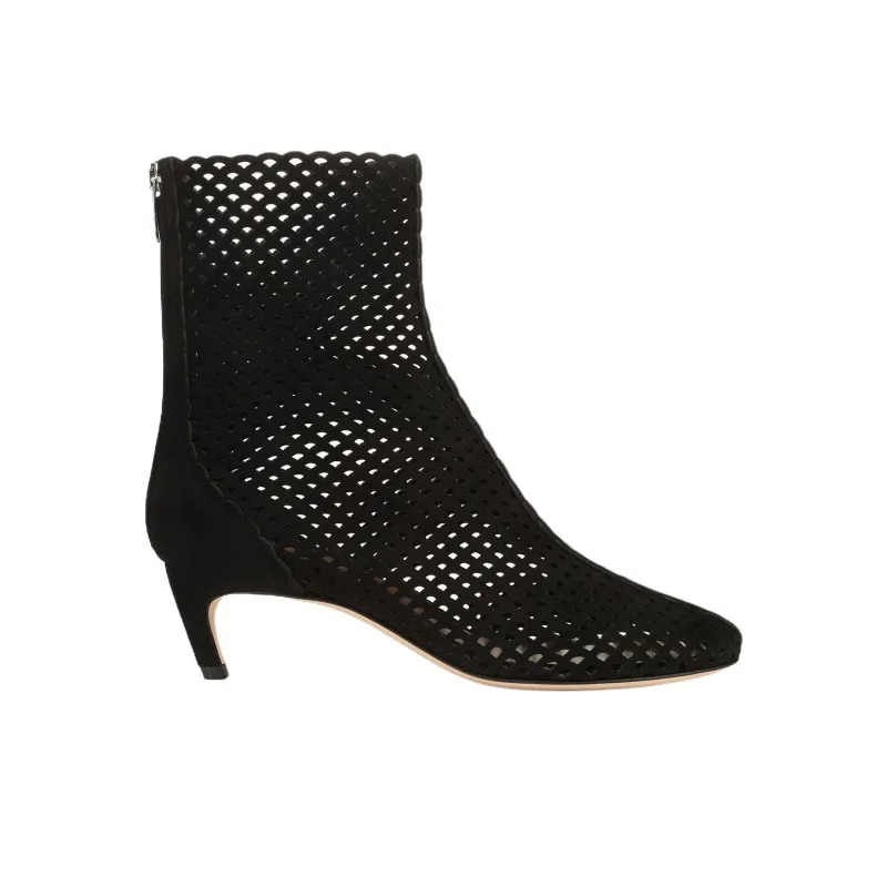 SERGIO ROSSI Sr Micro Mermaid Ankle Boots 5cm Women's Black-1