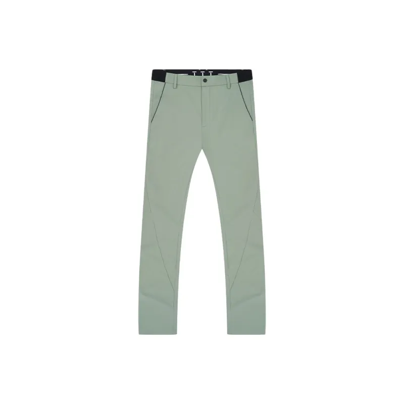 EUROPEAN TOUR Casual Sportswear Men's 2 Pack White T Shirt+Sage Green Pants-4