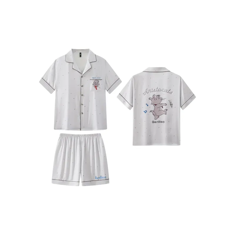 Gongdie x Disney Pajama Set Men's Gray-0