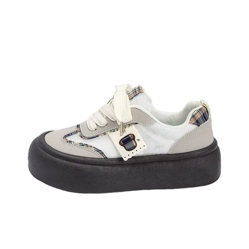 JimiXiong Lightweight And Breathable Low Top Skateboard Shoes Women's Brown-6