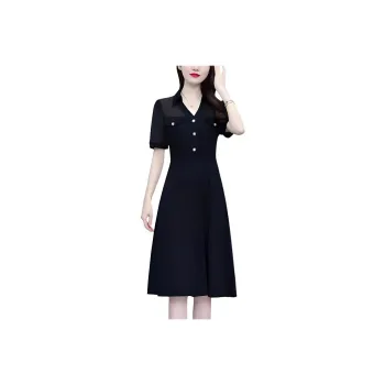 Flowers In Water Short Sleeved Dress Women's