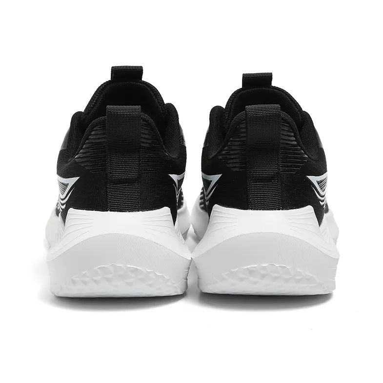 HUANQIU Slip Resistant, Abrasion Resistant, Breathable Low Top Training For Long Distance Running Shoes Men's Black-5