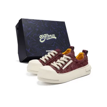 OUGLEMEN Low Top Skateboard Shoes Men's