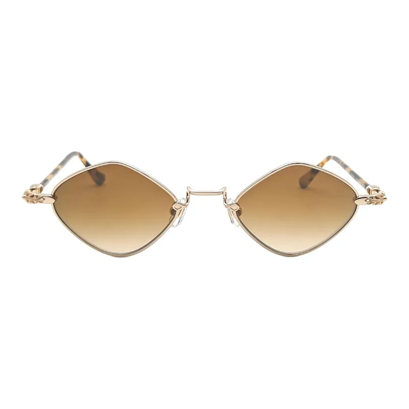 Chrome Hearts Titanium Acetate Silver Irregular Shape Sunglasses Men's Tortoiseshell-1