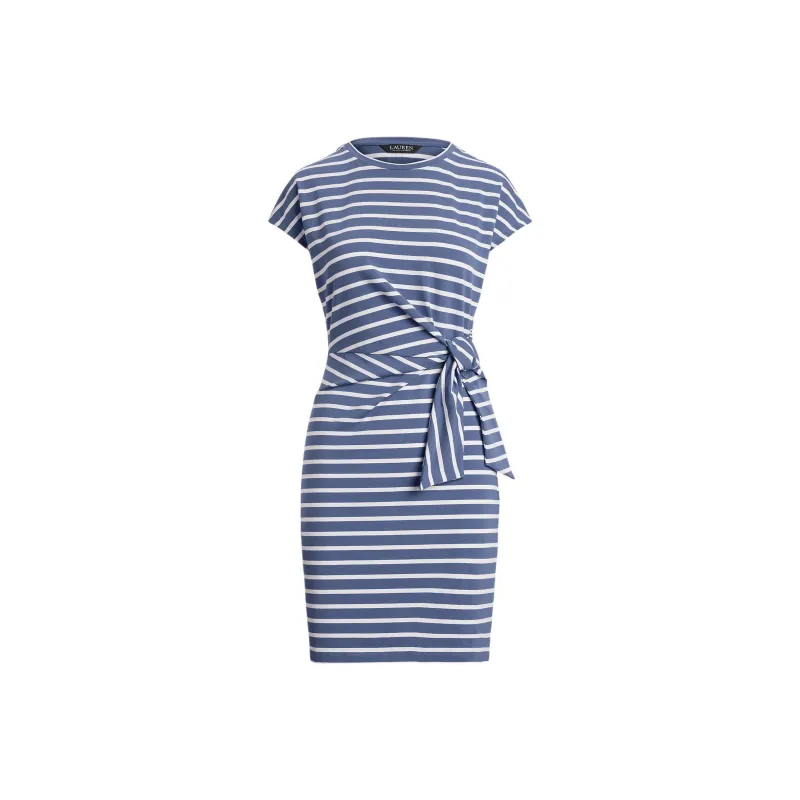 LAUREN RALPH LAUREN Short Sleeved Dress Women's Capri Blue-0