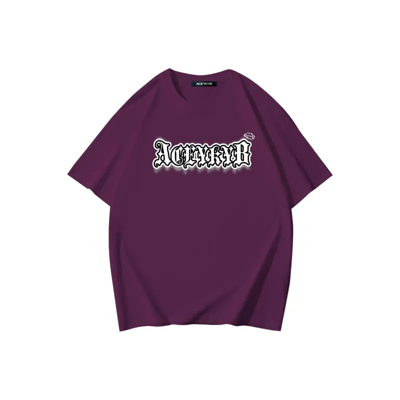 YK&YB T Shirts Unisex Grape Purple-0