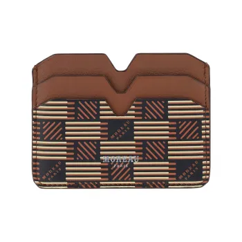 MOREAU Calfskin Card Holder Women's Brown