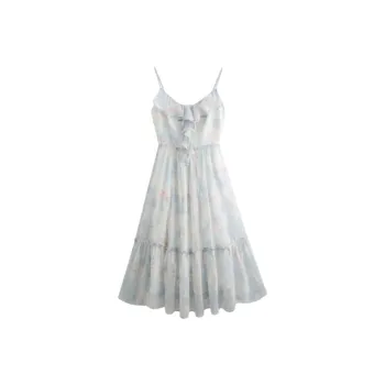 Dior Beauty Slip Dresses Women's Blue Camisole Dress