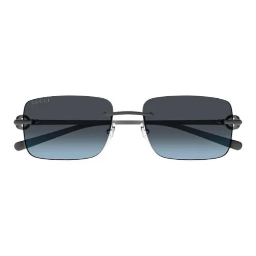 Bottega Veneta Acetate Rectangular Sunglasses Unisex Black