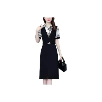Flowers In Water Short Sleeved Dress Women's