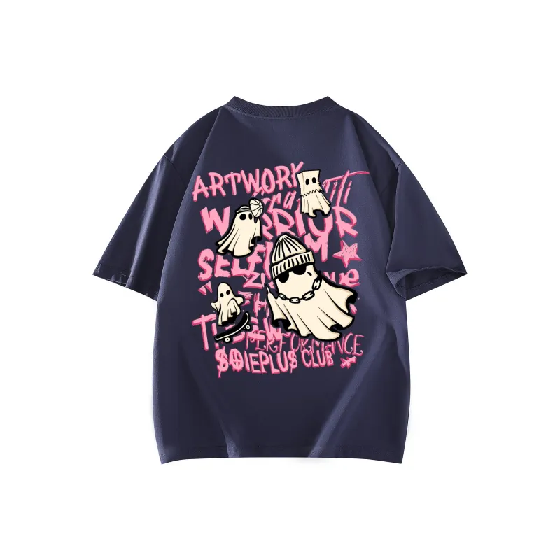 SOIE T-Shirts Unisex Navy Blue-0
