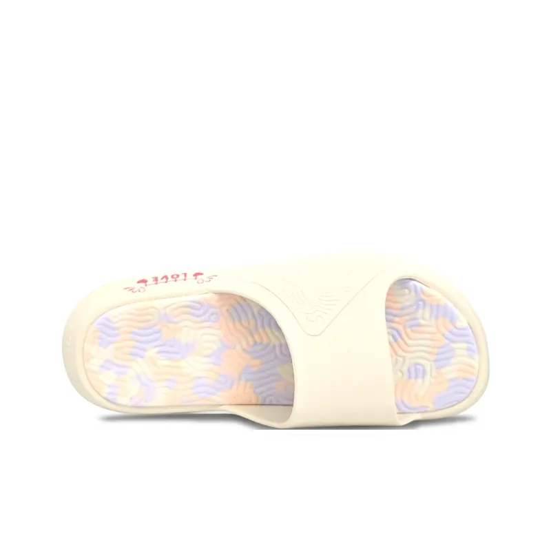 PEAK Tai Ji1.0 Quiet, Slip Resistant, Odor Resistant Slide Slippers Unisex Canvas White-2