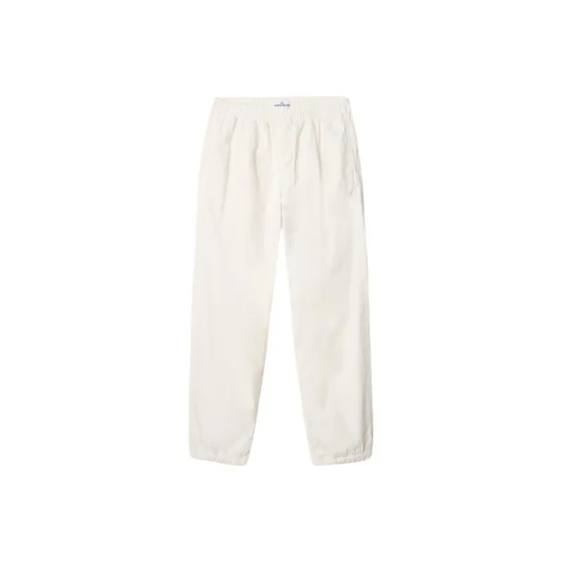 STONE ISLAND Embroidered logo Trousers-0