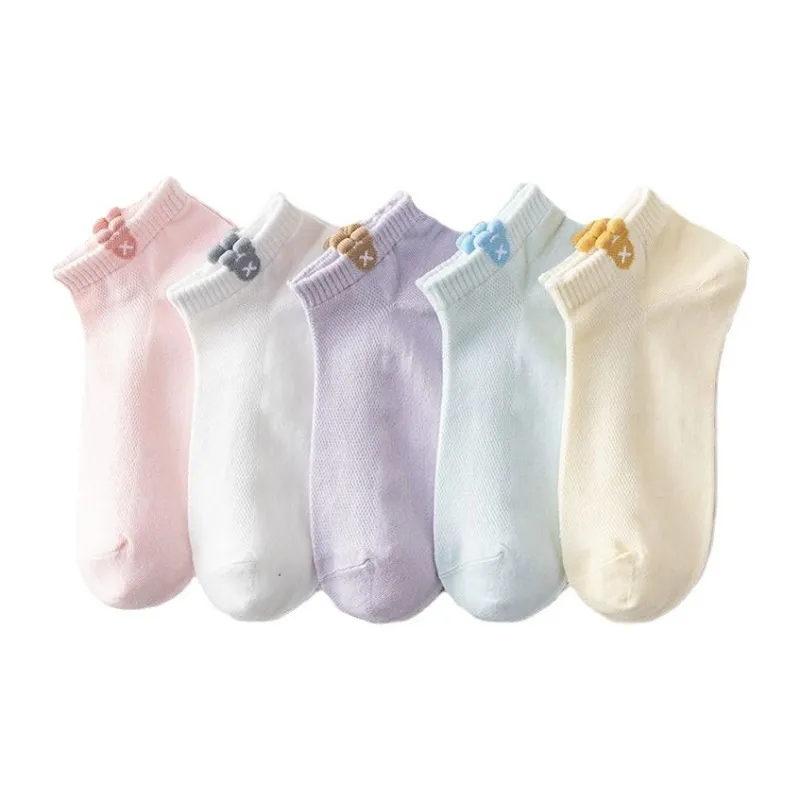 Gentle Welcome No Show Socks Women's 5 Pack-0