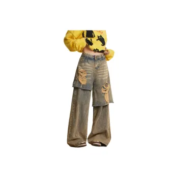Pirkadat Jeans Unisex Yellow Mud