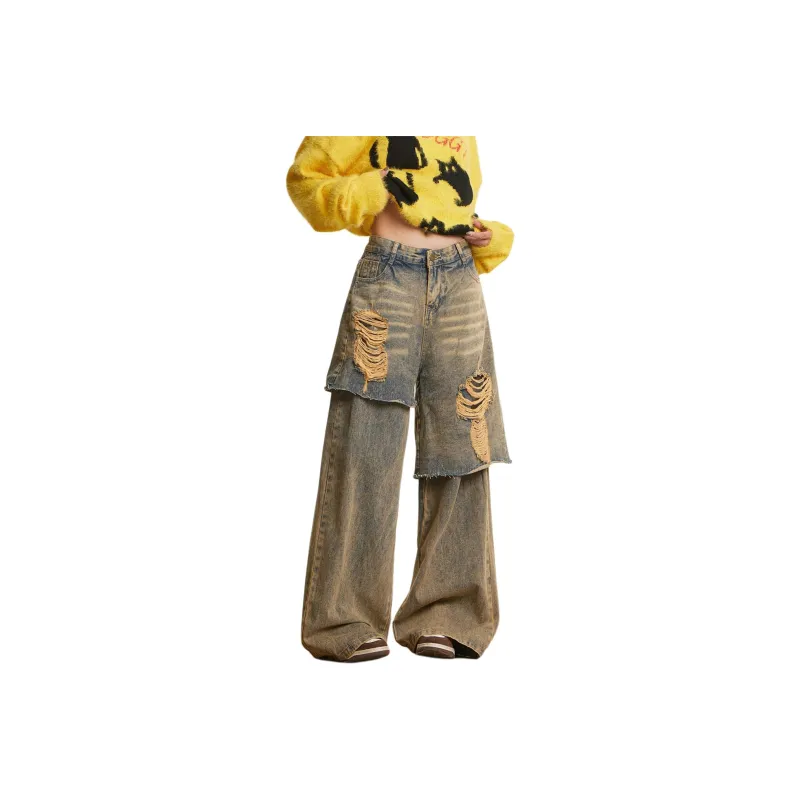 Pirkadat Jeans Unisex Yellow Mud-0