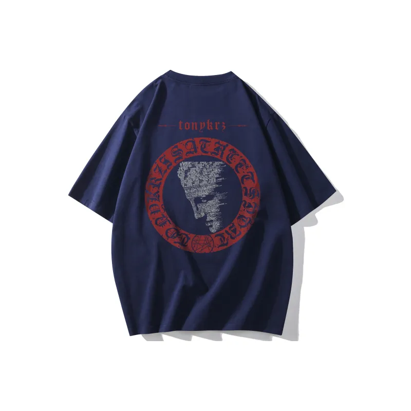 TONYKRZ T Shirts Unisex Navy Blue-1