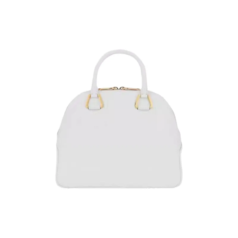 LANCEL Cow Leather Dome Bag, Shoulder Bag, Crossbody Bag, Handbag Mini Women's White-2