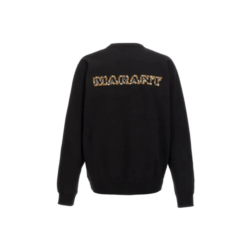 ISABEL MARANT ETOILE Mikoe Logo Embroidered Crewneck Sweatshirt-1