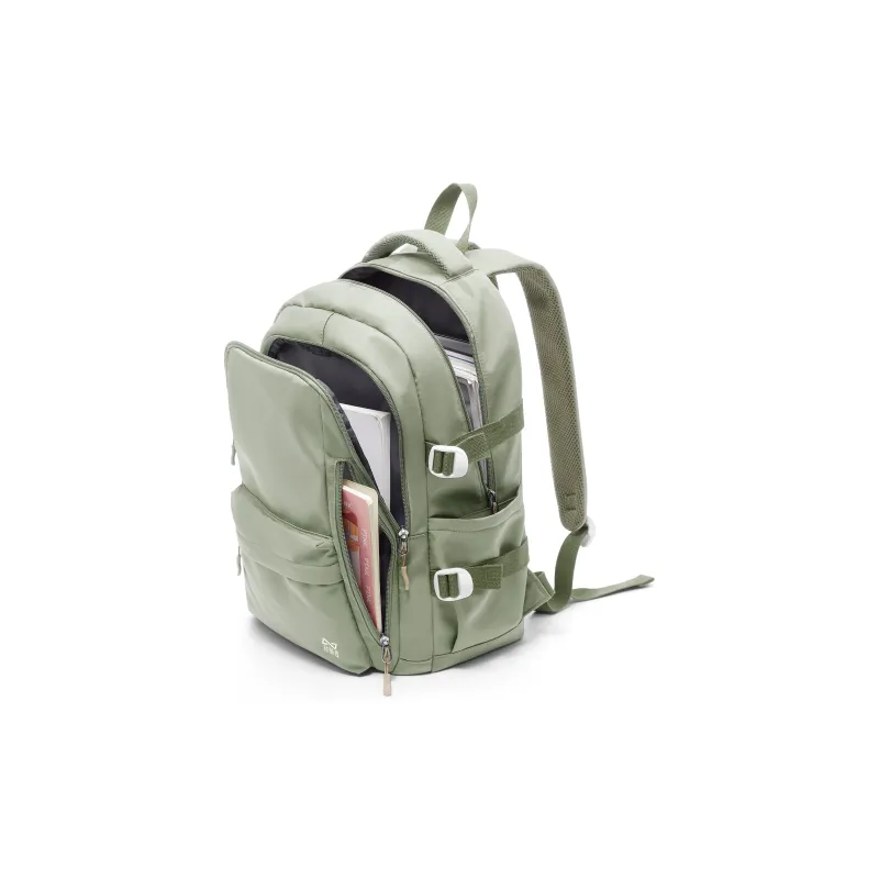 KEYSTREET Fabric Backpack Unisex Burgundy/White & Blue/Green/Blue-13