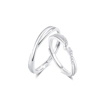 KUMET Sterling Silver Rings Unisex