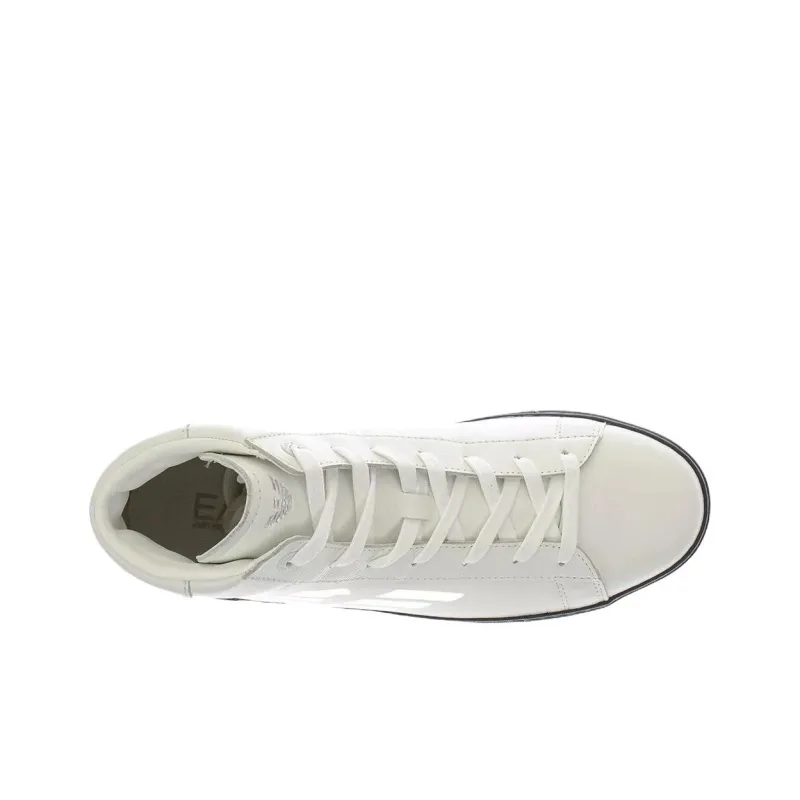 EMPORIO ARMANI EA7 High Top Skateboard Shoes Men's White-5