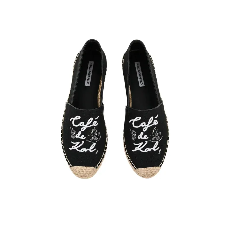 KARL LAGERFELD Kamini Duo Espadrilles Women's Black-3