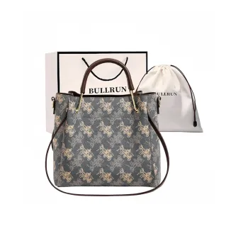 Bullrun Microfiber Synthetic Leather Handbag Women's Blue