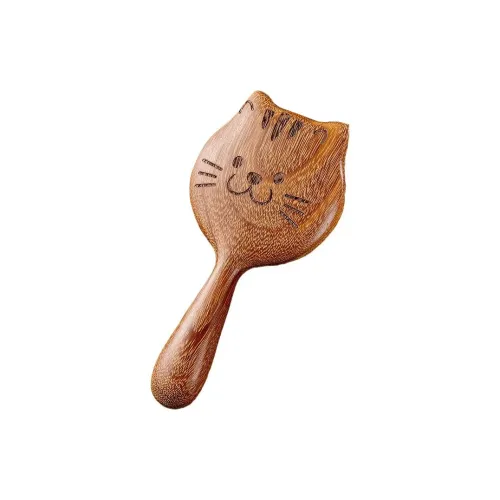 SHITIAN Head Therapy Comb Kitten Pin Comb Natural Golden Sandalwood Wooden Comb Head Meridian Massage