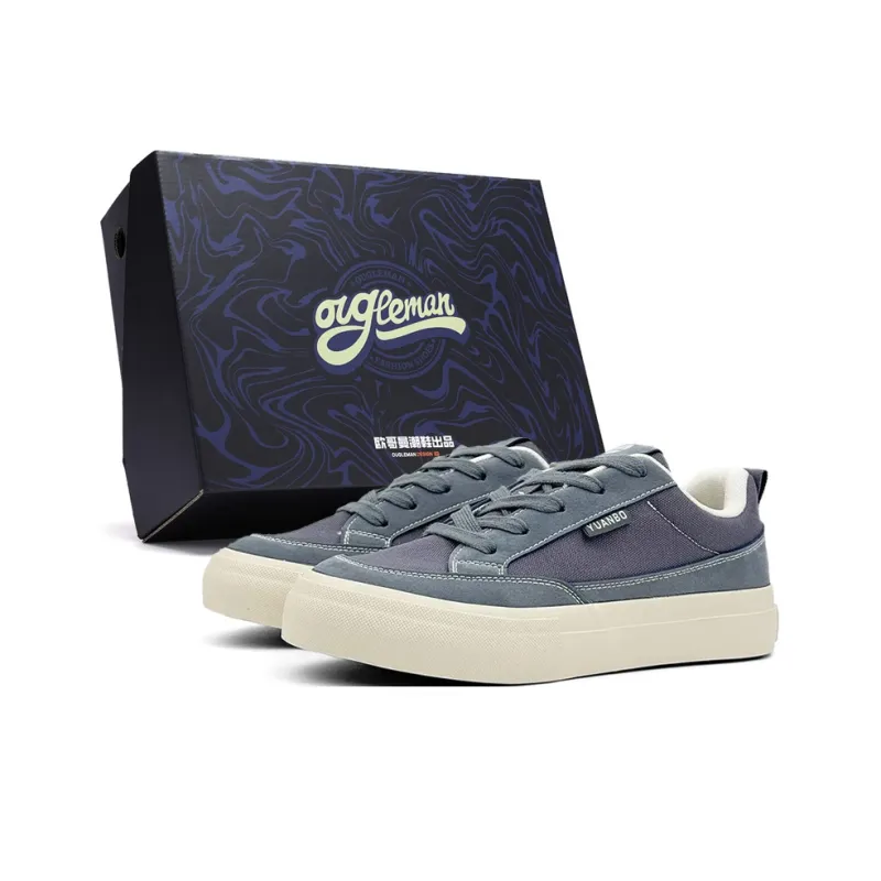 OUGLEMEN Low Top Skateboard Shoes Men's-4