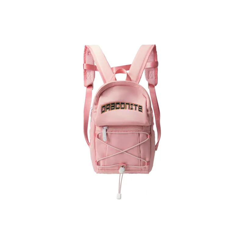 QRST Polyester Backpack Unisex Gray/Pink-5