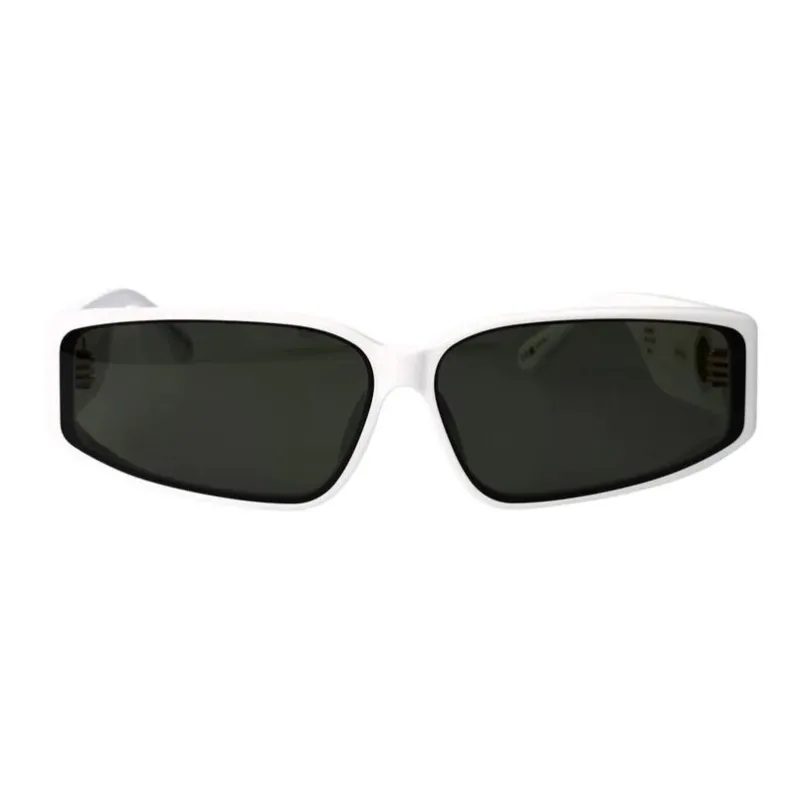 Linda Farrow Acetate Square Sunglasses Women's White-1