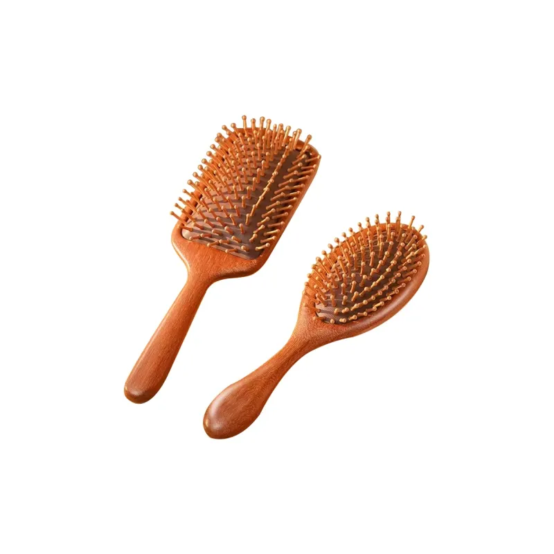 SHITIAN Head Therapy Comb Air Cushion Comb Natural Golden Sandalwood Massage Comb Head Meridian Massage-4