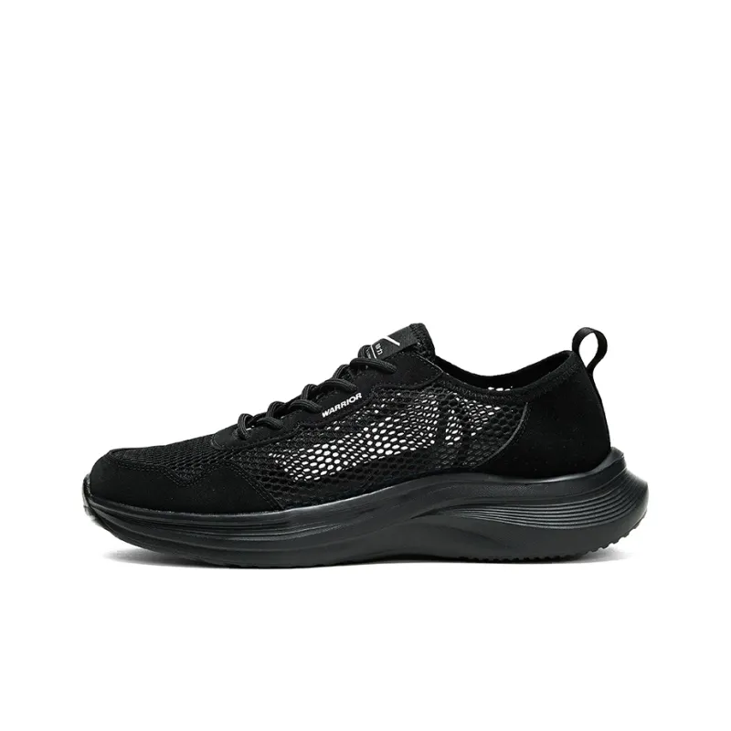 Warrior Slip Resistant, Abrasion Resistant, Breathable Low Top Casual Shoes Men's All Black-0
