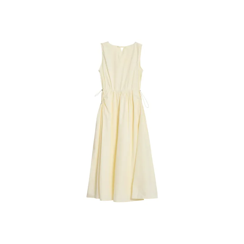 ZAZN Sleeveless Dresses Women's Yellow-1