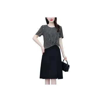 Flowers In Water Skirt Set Women's