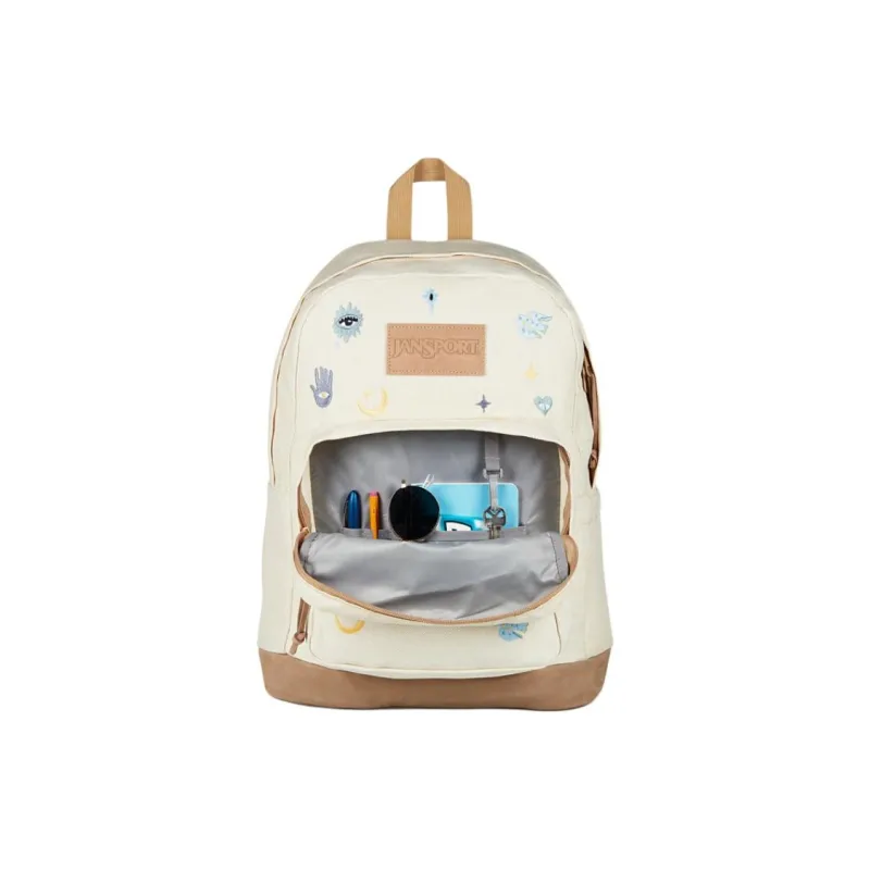 JanSport Suede Backpack Unisex Ecru-6