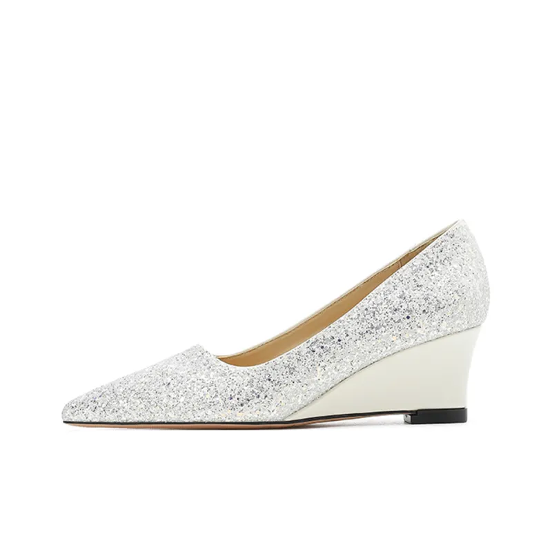 Lan Miao Wedge Heel High Heels Women's-7