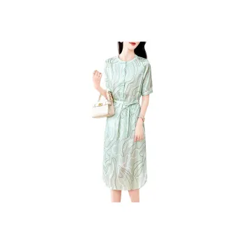 Yi Mengyuan Silk Short Sleeved Dress Women's