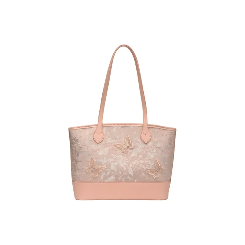 GATOER PU Tote Handbag, Shoulder Bag Women's Brown/Pink/Black-3