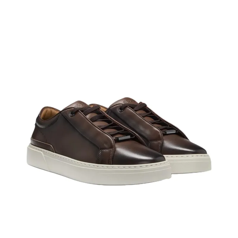 HUGO BOSS Gary Low Top Skateboard Shoes Men's Dark Brown-2