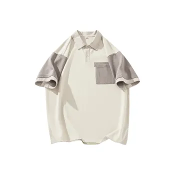 Go it alone Polo Shirts Unisex Apricot & Coffee