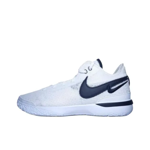 Nike LeBron NXXT Gen Anti Slip Wear Resistant Low Top Basketball Shoes Men's White