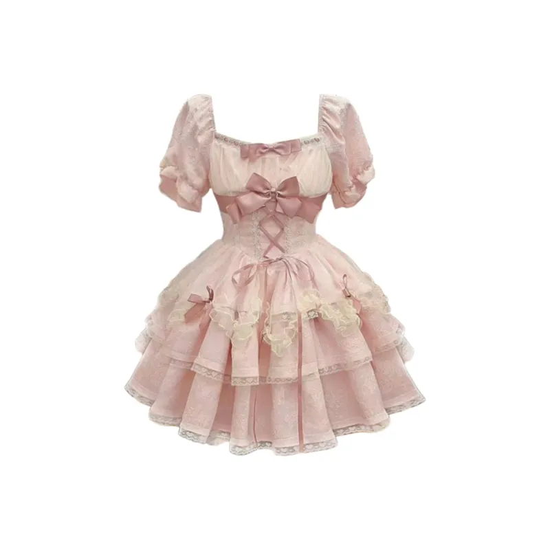 Peaches Peaches Short Sleeved Dress Women's-11