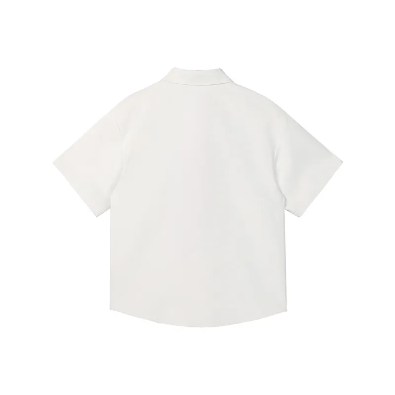 PEIMENG Shirts Unisex White-1