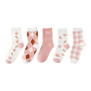 2323 Mid Calf Socks Women's 5 Pack