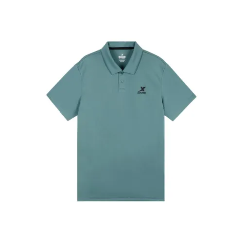 XTEP Polo Shirt Men's Turquoise Tile Green