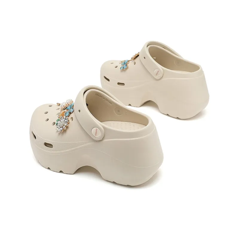 DAPHNE Clogs Women's Beige Khaki-1