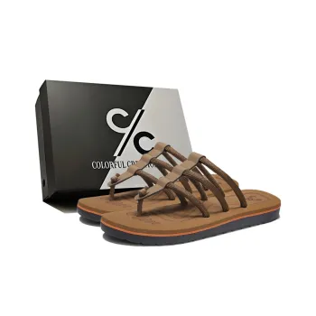 Colorful Creations EVA Cut Out Quiet, Odor Resistant, Slip Resistant Flip Flops Men's Box