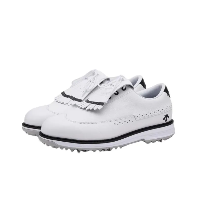 DESCENTE PRO CLASSIC LACE Anti Slip Wear Resistant Low Top Golf Shoes Women's White-1